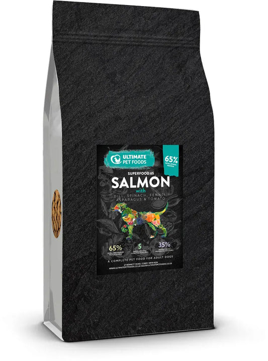 Scottish Salmon - Senior Dog - Superfood Blend of Dill, Spinach, Fennel, Asparagus & Tomato GA