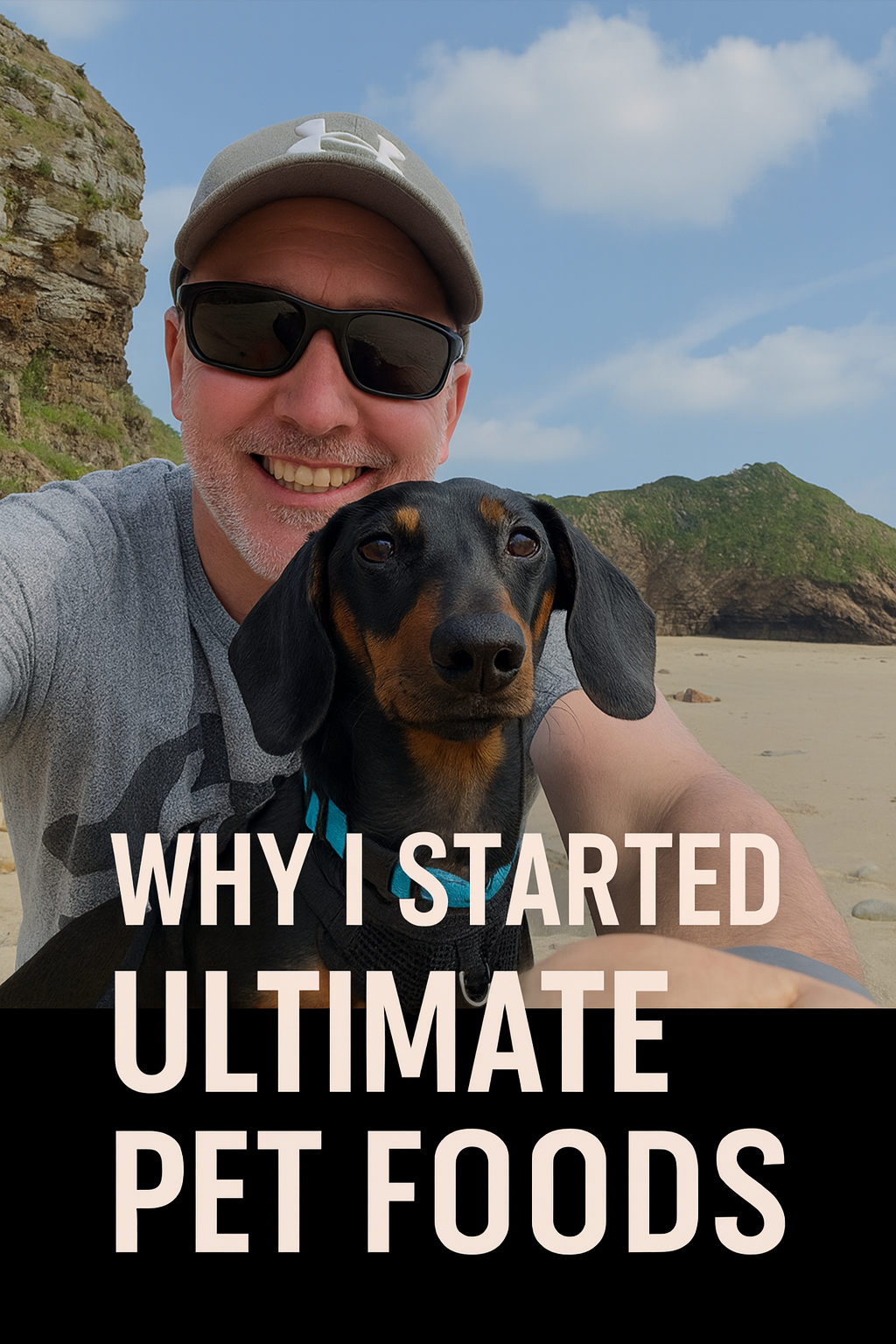 Glenn Bell with Kirk and Ted — the inspiration behind Ultimate Pet Foods